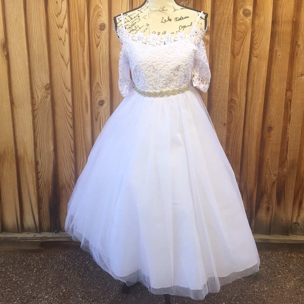 Girls Joy Kids USA white dress